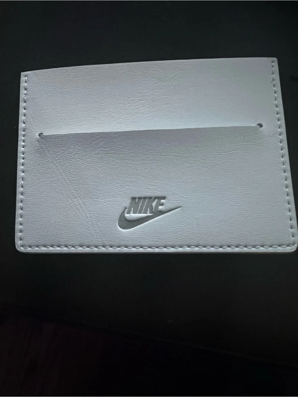 NIB Nike Silver Metallic Swoosh Card Wallet - unisex Accessories